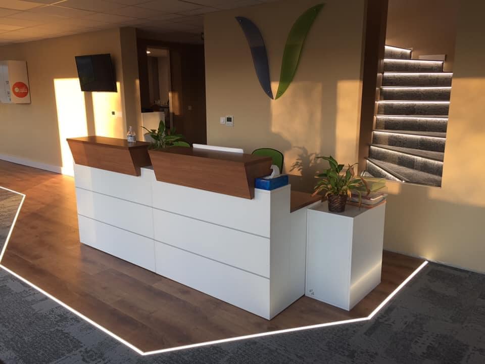 photo entr&eacute;e accueil show room St&eacute; Ventec &agrave; Holtzheim Obernai